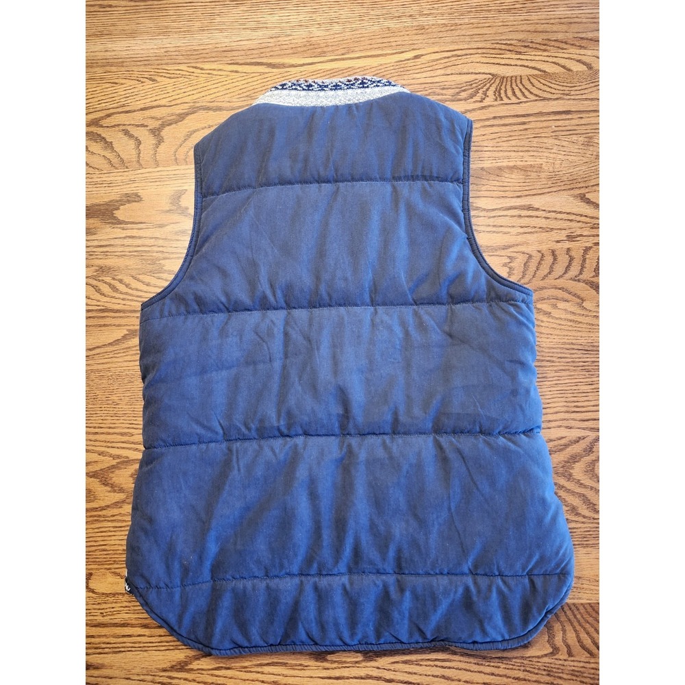 Skies‎ Are Blue Navy Knit Puffer Vest Size Small - Picture 2 of 7
